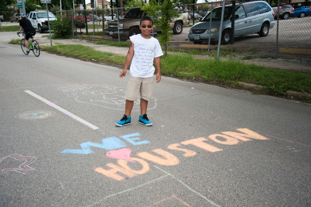 More chalk in the street. Photo Brett Sillers.